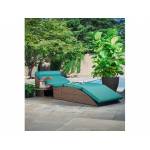 BODEGA LOUNGER CYPRUS BLUE WITH DARK BROWN RO-BDGS7SO2020P