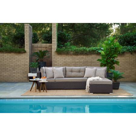 ANDRONIS SECTIONAL SOFA BROWN ROC-ARNS7MO3030