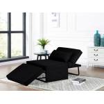 METRO-OTTO KUBE CHAISE BLACK RC-MOKOTRU2557C