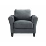 WESTIN CURVED ARM DARK GREY CHAIR CCWENKS1M26CFVA