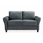 WESTIN CURVED ARM DARK GREY LOVESEAT CCWENKS2M26CFVA