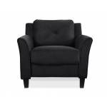 HARTFORD CURVED ARM BLACK CHAIR CCHRFKS1M26BKVA