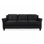 HARTFORD ROLLED ARM SOFA BLACK CCHRFKS3M26BL