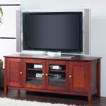 CC Alpine Furniture CC-29 Costa 58" TV Stand Medium Cherry Finish