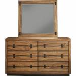 5200 Alpine Furniture 5200-06 Live Edge Mirror Tobacco Finish Mahogany