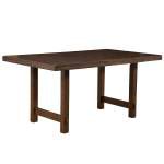 2929 Alpine Furniture 2929-01 Emery 64" Dining Table Distressed Walnut Finish
