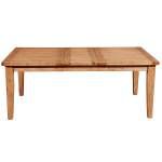 8812 Alpine Furniture 8812-01 Aspen Extension Dining Table Butterfly Leaf Iron Brush Natural