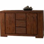 8104 Alpine Furniture 8104-06 Pierre Buffet 3 Drawers 2 Doors Antique Cappuccino