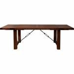 8104 Alpine Furniture 8104-01 Pierre Dining Table Dual Removable Leaves Antique Cappuccino