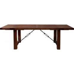 8104 Alpine Furniture 8104-01 Pierre Dining Table Dual Removable Leaves Antique Cappuccino