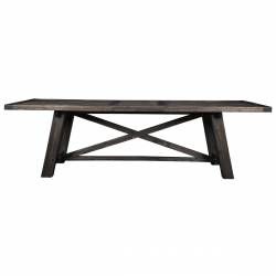 1468 Alpine Furniture 1468-22 Newberry Extension Dining Table Salvaged Grey
