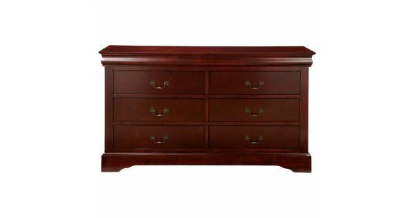 2700 Alpine Furniture 2704 Louis Philippe II 5 Drawer Tall Boy