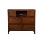 JR Alpine Furniture JR-11 Carmel TV Media Chest Cappuccino Finish