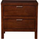 JR Alpine Furniture JR-02 Carmel 2 Drawer Nightstand Cappuccino Finish