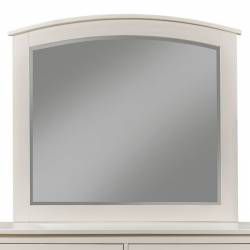977-W Alpine Furniture 977-W-06 Baker Mirror White Finish