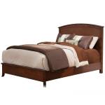 977 Alpine Furniture 977-01Q Baker Queen Panel Bed Mahogany Finish