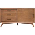 966 Alpine Furniture 966-15 Flynn 50" TV Console Acorn Brown Finish
