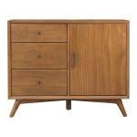 966 Alpine Furniture 966-14 Flynn Accent Cabinet Acorn Brown Finish