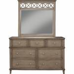 1055 Alpine Furniture 1055-03 Potter 7 Drawer Dresser French Truffle Finish