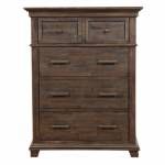 1468 Newberry 5 Drawer Chest in Salvaged Grey Finish