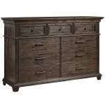 1468 Newberry 9 Drawer Dresser in Salvaged Grey Finish