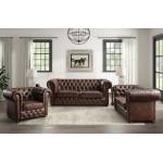 9335BRW*3 3PC SETS Sofa + Love Seat + Chair