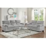 9328GY*2 2PC SETS Sofa + Love Seat