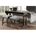 5441-06*3 3PC SETS Console Counter Height Table + 2 Height Stool
