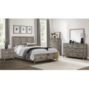 1526K-1EK*4 4PC SETS Eastern King Platform Bed with Footboard