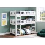 B2053TTTW-1* Triple Bunk Bed