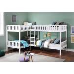 B2053CNW-1* Corner Bunk Bed