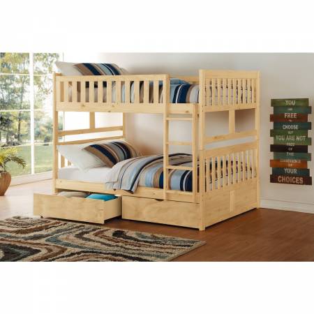 B2043FF-1*T Full/Full Bunk Bed with Storage Boxes