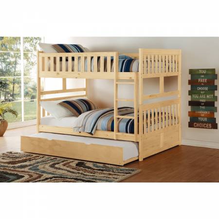 B2043FF-1*R Full/Full Bunk Bed with Twin Trundle