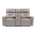 9446CB-2PW Power Double Reclining Love Seat with Center Console and USB ports