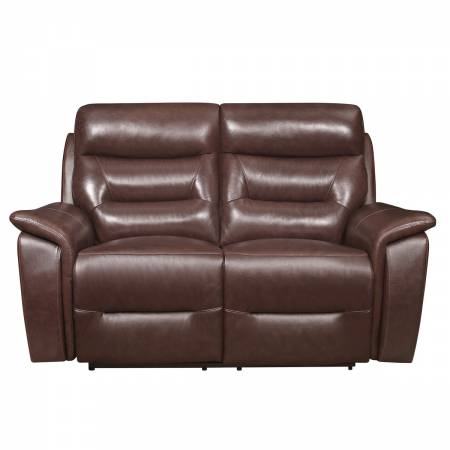 9445BR-2PWH Power Double Reclining Love Seat with Power Headrests and USB Ports