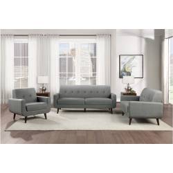 9433GY*3 3PC SETS Sofa + Love Seat + Chair