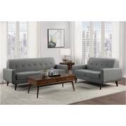 9433GY*2 2PC SETS Sofa + Love Seat