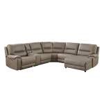 9429TP*6RCLRPWH 6-Piece Modular Power Reclining Sectional with Power Headrest and Right Chaise
