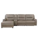 9429TP*4LCRRPWH 4-Piece Modular Power Reclining Sectional with Power Headrest and Left Chaise