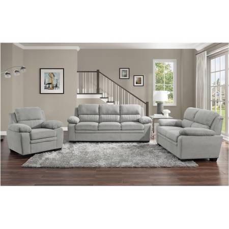 9333GY*3 3PC SETS Sofa + Love Seat + Chair