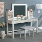 FOA-DK5685WH STEPHANIE VANITY SET