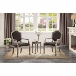 FOA-AC6027-3PK EMMA ACCENT TABLE AND CHAIR