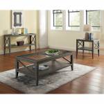 CM4355GY-3PK IZAR COFFEE TABLE + END TABLE + SOFA TABLE