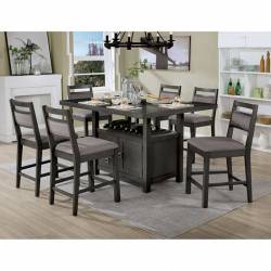 CM3794PT-7PC 7PC SETS VICKY COUNTER HT. TABLE + 6 Counter Ht. Chairs