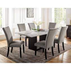 CM3744T-7PC 7PC SETS KIAN I DINING TABLE + 6 Side Chairs