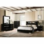 FOA7039CK-4PC 4PC SETS CARLIE Cal.King Bed