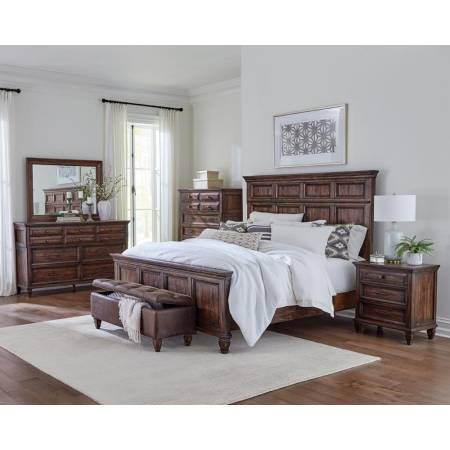 223031Q-S4 4PC SETS QUEEN BED + NIGHTSTAND + DRESSER + MIRROR