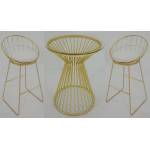 183147-S3 3PC SETS BAR TABLE + 2 BAR STOOL