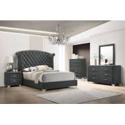 223381KW-S4 4PC SETS C. KING BED + NIGHTSTAND + DRESSER + MIRROR