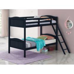 405053BLU TWIN/TWIN BUNK BED